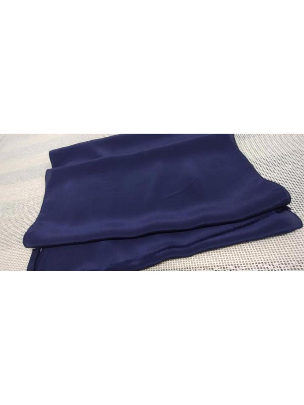 Vtg Pure SIlk Scarf Royal Blue MADE IN FRANCE PURE SILK MEN'S EVENING WEAR DANDY